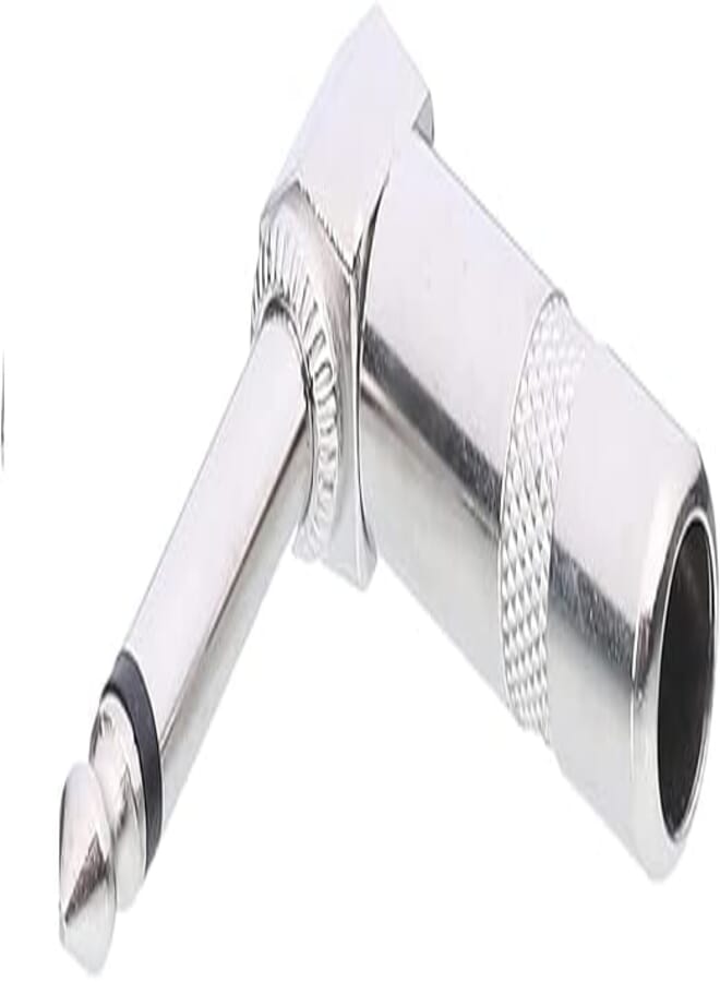 Keendex 1990 6.3 mm Right Angle Jack Plug Connector - Silver